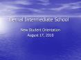 Bernal Intermediate School New Student Orientation Augus