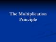 The Multiplication Principle Tree Diagrams A tree diagram i