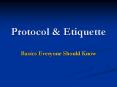 Protocol & Etiquette Basics Everyone Should Know Etiquett