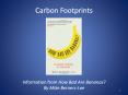 Carbon Footprints Information from How Bad Are Bananas? B