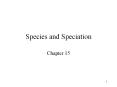 Species and Speciation Chapter 15 What is a species? The
