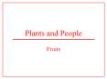 Plants and People Fruits The Carpel The Single Carpel Fuse