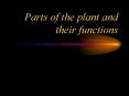 Parts of the plant and their functions Importance of plant