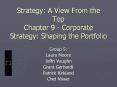 Strategy: A View From the Top Chapter 9 - Corporat
