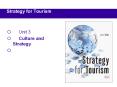 Strategy for Tourism Unit 3 Culture and Strategy Readin