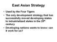 East Asian Strategy Used by the Four Tigers The onl