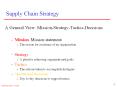 A General View: Mission-Strategy-Tactics-Decisions Mission