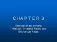 C HA P T E R 8 Relationships among Inflation, Interest Rate
