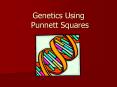 Genetics Using Punnett Squares Early Genetics The study o