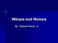 Mitosis and Meiosis By: Richard Shirk, Jr. What Are Mitosi