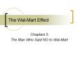 The Wal-Mart Effect Chapters 5 The Man Who Said NO t