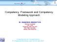 Competency Framework and Competency Modeling Approach Dr