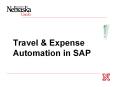 Travel & Expense Automation in SAP Advantages to Automate