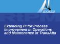 Extending PI for Process Improvement in Operations an