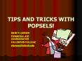 TIPS AND TRICKS WITH POPSELS! NANCY LARSON FINANCIAL AI