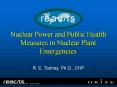 Nuclear Power and Public Health Measures in Nuclear Plan