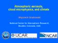 Atmospheric aerosols, cloud microphysics, and climat