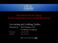 Department for the Aging Financial Management Trainin