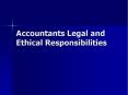 Accountants Legal and Ethical Responsibilities Legal Federa