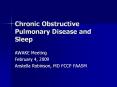 Chronic Obstructive Pulmonary Disease and Sleep AWAK