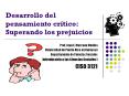 Desarrollo del pensamiento cr tico: Superando los prejuicio