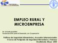 EMPLEO RURAL Y MICROEMPRESA Dr. Vicente Gonz lez Fundaci 