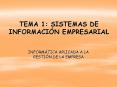 TEMA 1: SISTEMAS DE INFORMACI N EMPRESARIAL INFORM TIC