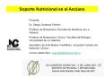 Soporte Nutricional en el Anciano Ponente: Dr. Sergi