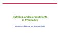 in Pregnancy Advances in Maternal and Neonatal Healt