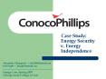 Case Study: Energy Security v. Energy Independence Alexandr