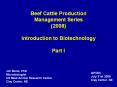 Beef Cattle Production Management Series (2008) Introductio