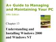Chapter 13 Understanding and Installing Windows 2000 an
