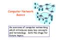 Computer Network Basics An overview of computer networkin