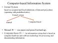 Computer-based Information System Formal System based o