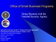 Office of Small Business Programs Doing Business with th