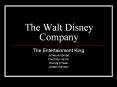 The Walt Disney Company The Entertainment King James Ambros