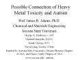 Possible Connection of Heavy Metal Toxicity and Autism Prof