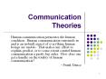 Communication Theories Human communication permeates th