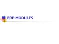 ERP MODULES HUMAN RESOURCE MODULE Human resource managemen