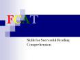 FCAT Skills for Successful Reading Comprehension FCAT test