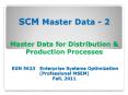 SCM Master Data - 2 Master Data for Distribution 