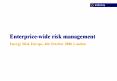 Enterprice-wide risk management Energy Risk Europe, 4t