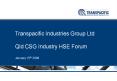 Transpacific Industries Group Ltd Qld CSG Industry HSE Foru