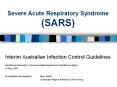 Severe Acute Respiratory Syndrome (SARS) Interim Australia