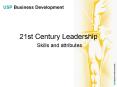 USP Business Development 21st Century Leadership Skills an