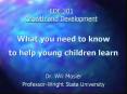 EDE 301 Growth and Development What you need to know to hel