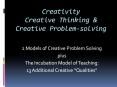 Creativity Creative Thinking & Creative Problem-solving 