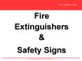Fire Extinguishers & Safety Signs The fire triangle. Wate