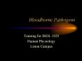 Bloodborne Pathogens Training for BIOL 1020 Human Physiolog