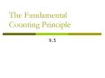 The Fundamental Counting Principle 9.5 Pre-Algebra Warm U